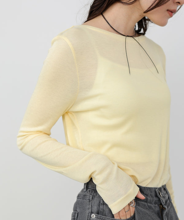 ベーシックセミシアーカットソー