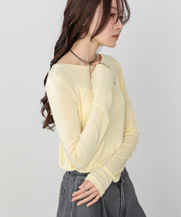 ベーシックセミシアーカットソー