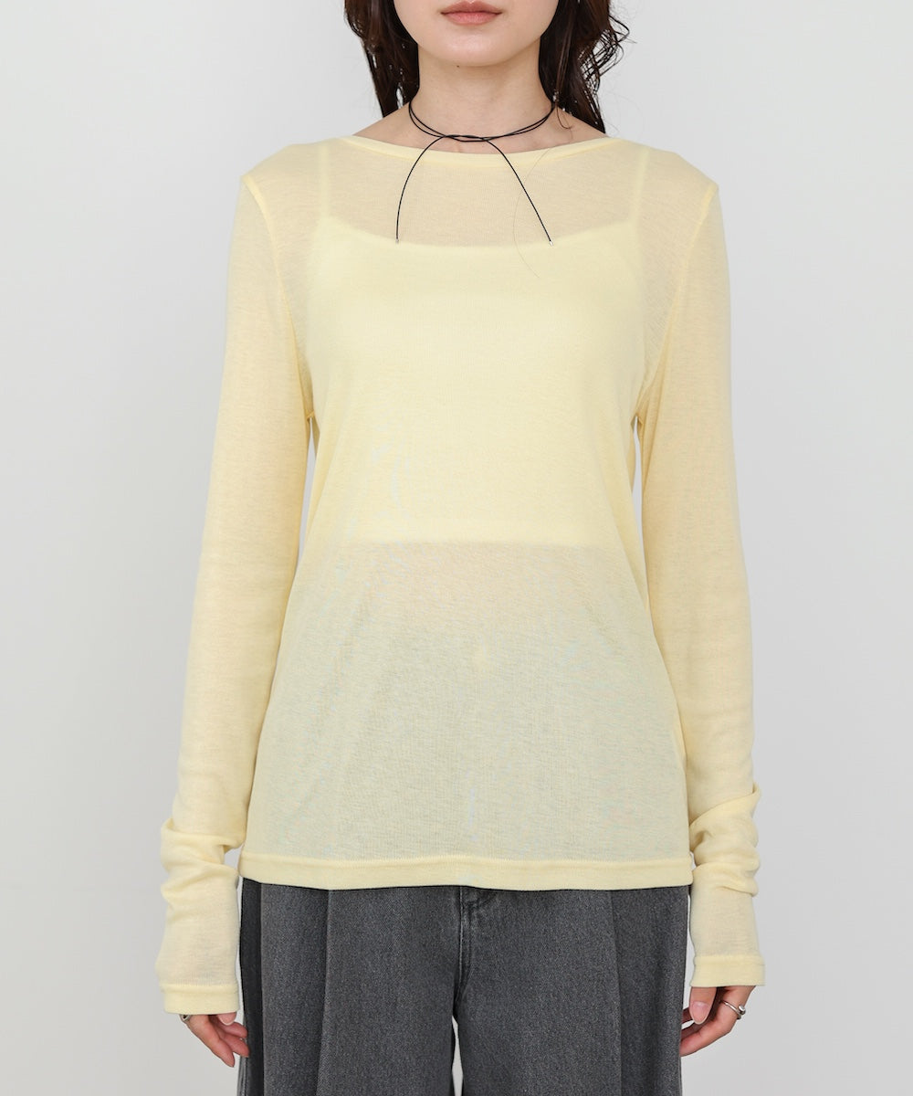 ベーシックセミシアーカットソー