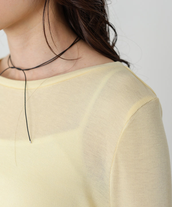 ベーシックセミシアーカットソー