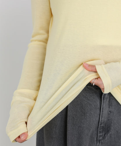 ベーシックセミシアーカットソー