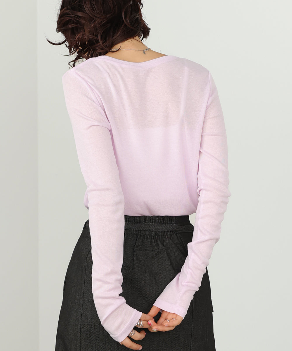 ベーシックセミシアーカットソー