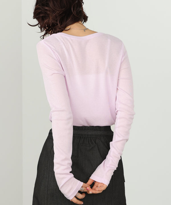 ベーシックセミシアーカットソー