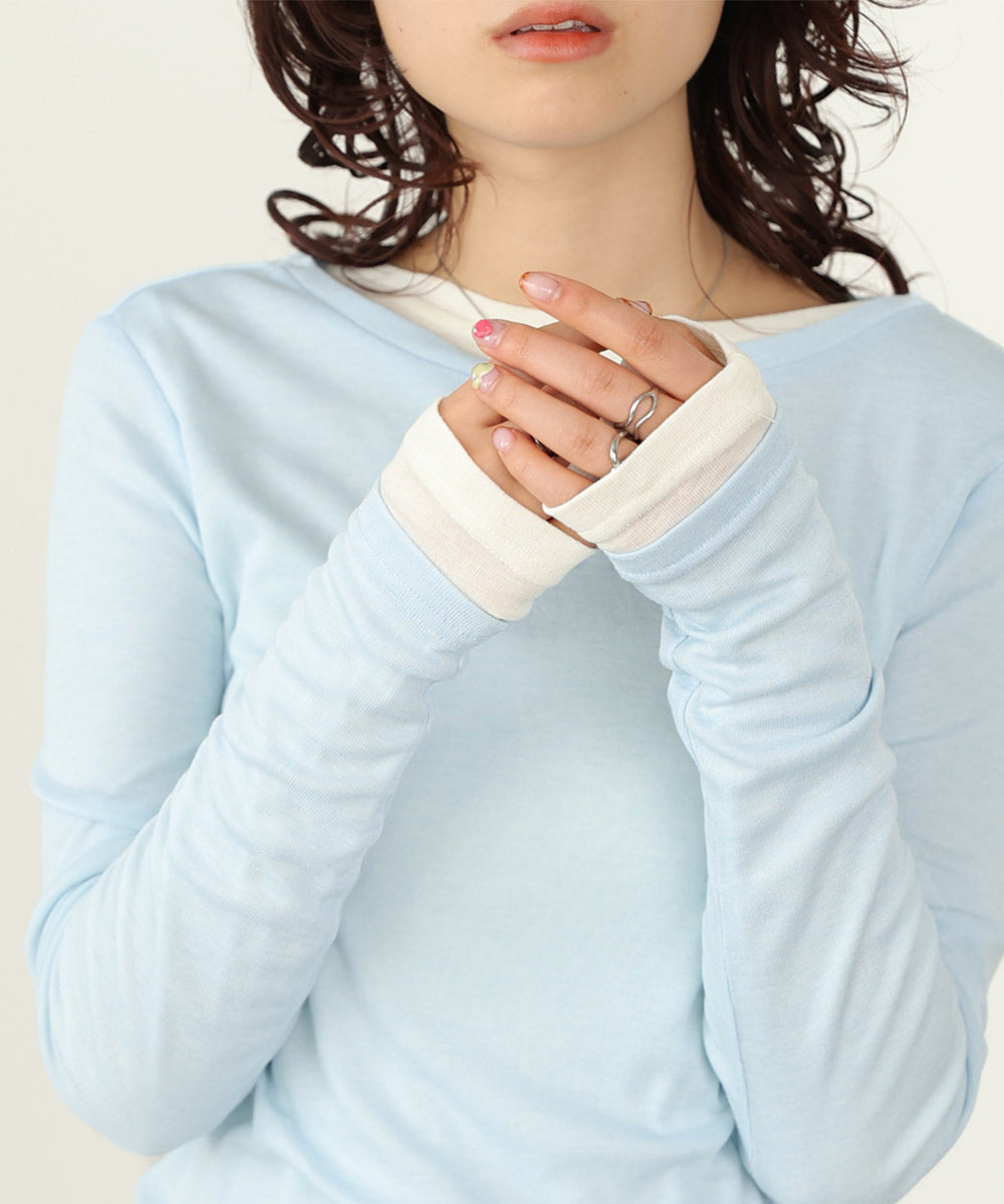 ベーシックセミシアーカットソー