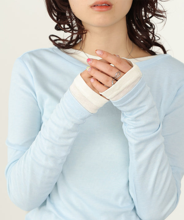 ベーシックセミシアーカットソー