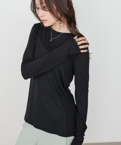 ベーシックセミシアーカットソー