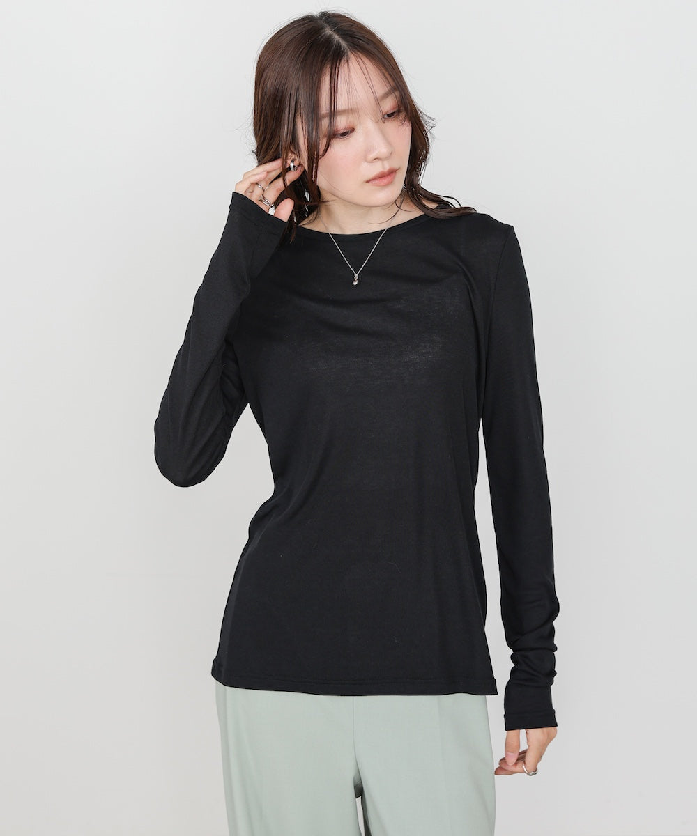 ベーシックセミシアーカットソー