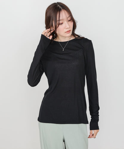 ベーシックセミシアーカットソー