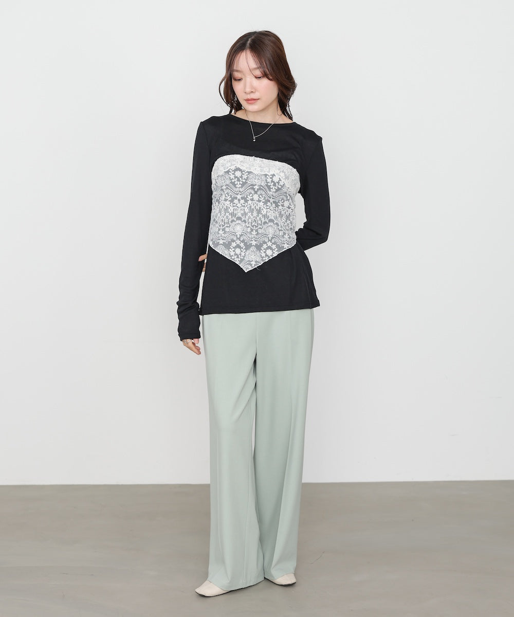 ベーシックセミシアーカットソー