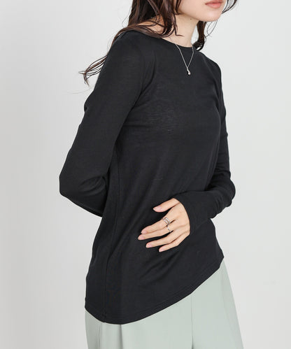 ベーシックセミシアーカットソー