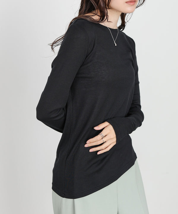 ベーシックセミシアーカットソー