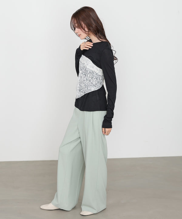 ベーシックセミシアーカットソー