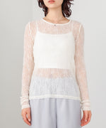 メッシュレースプルオーバー