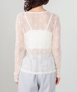 メッシュレースプルオーバー