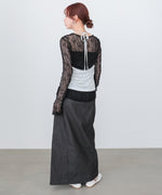 メッシュレースプルオーバー