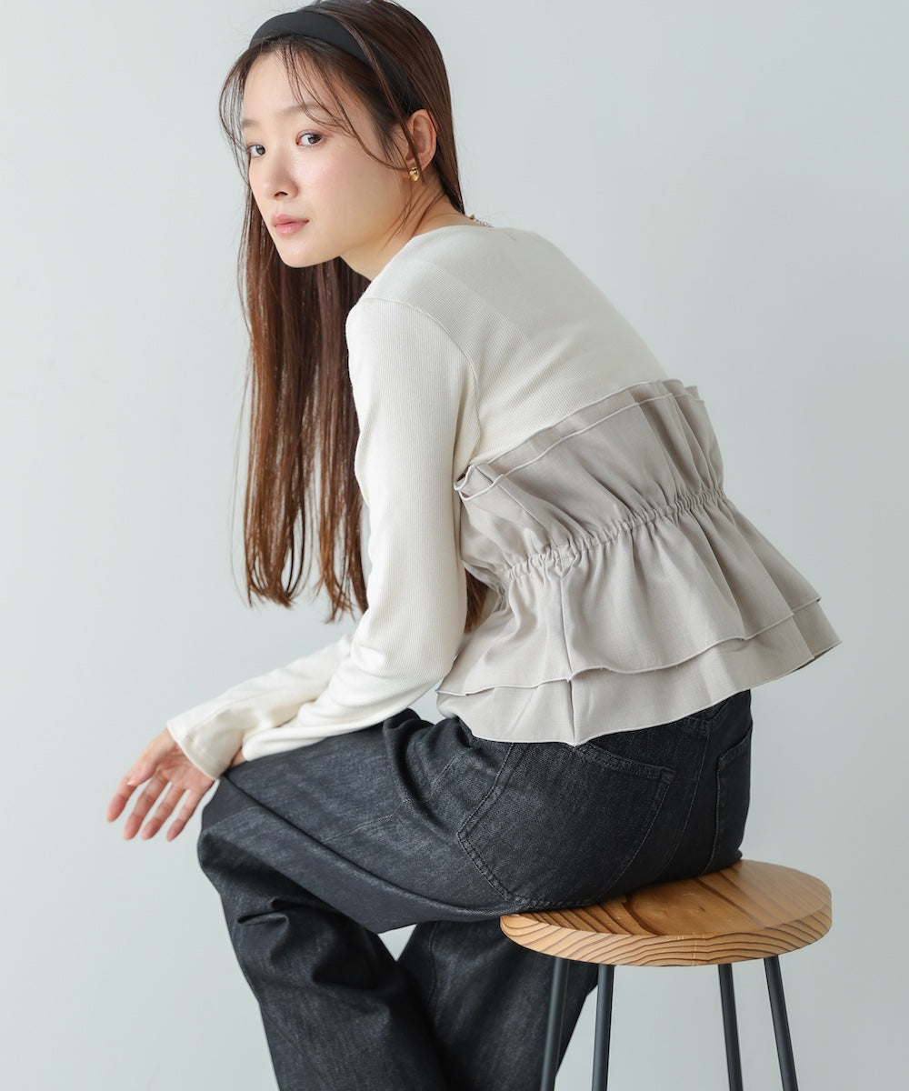 ビスチェ風レイヤードロンＴ