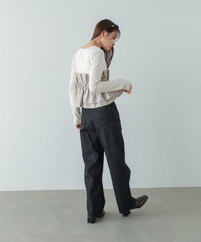 ビスチェ風レイヤードロンＴ