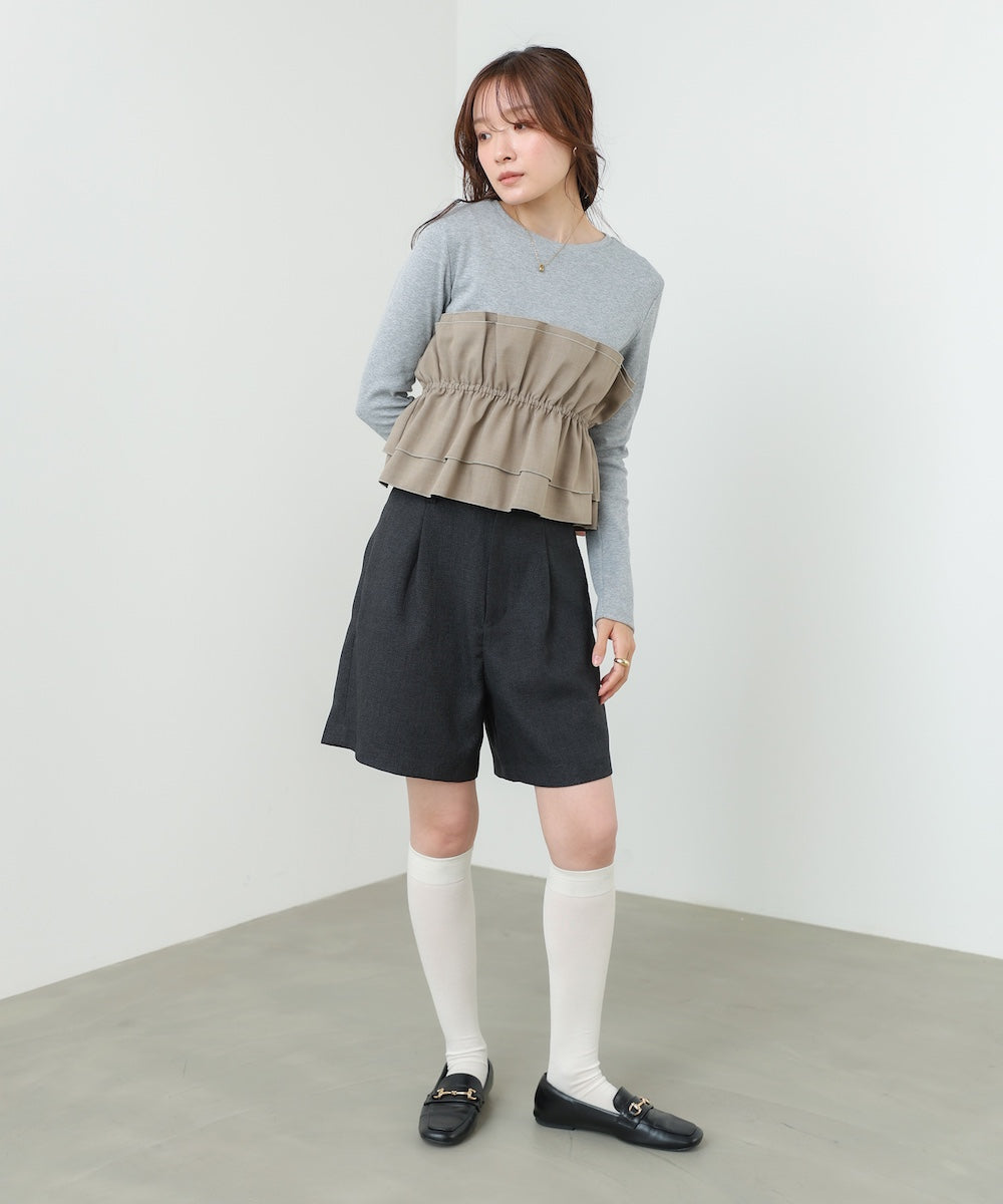 ビスチェ風レイヤードロンＴ