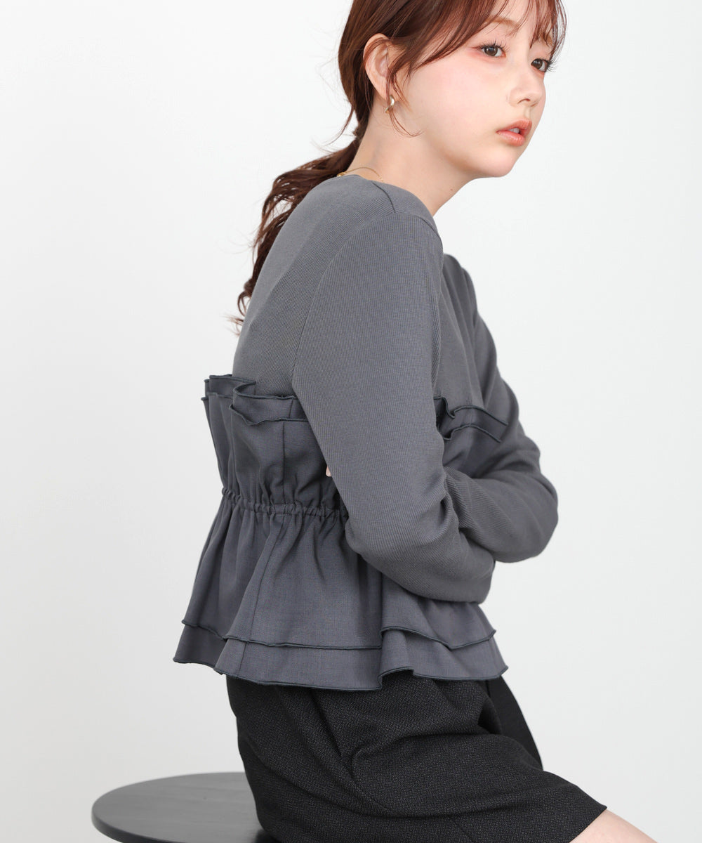 ビスチェ風レイヤードロンＴ