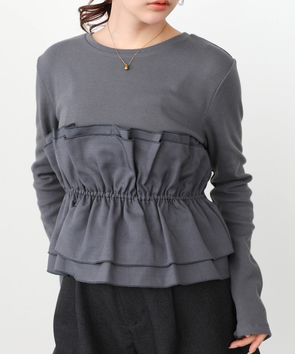 ビスチェ風レイヤードロンＴ