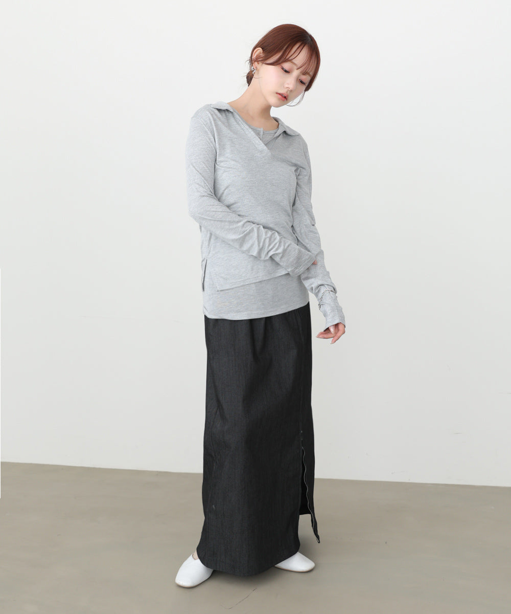 スキッパーカットソー＋タンクＳＥＴ