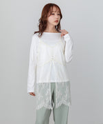 レースビスチェ＋カットソーSET