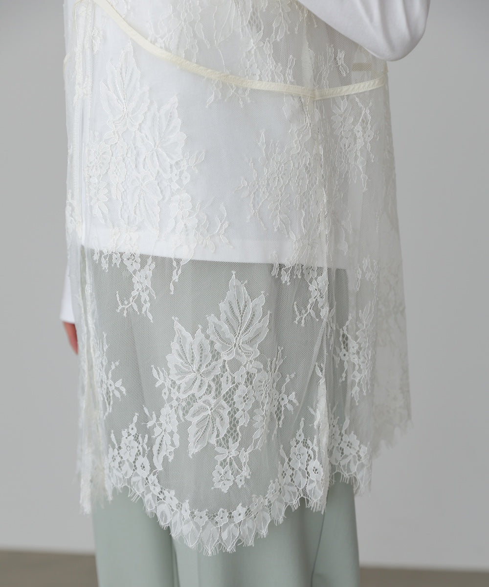 レースビスチェ＋カットソーSET