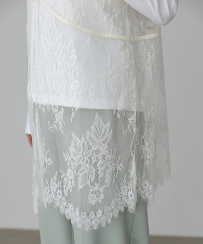 レースビスチェ＋カットソーSET