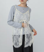 レースビスチェ＋カットソーSET