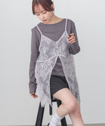 レースビスチェ＋カットソーSET