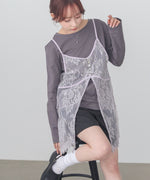 レースビスチェ＋カットソーSET