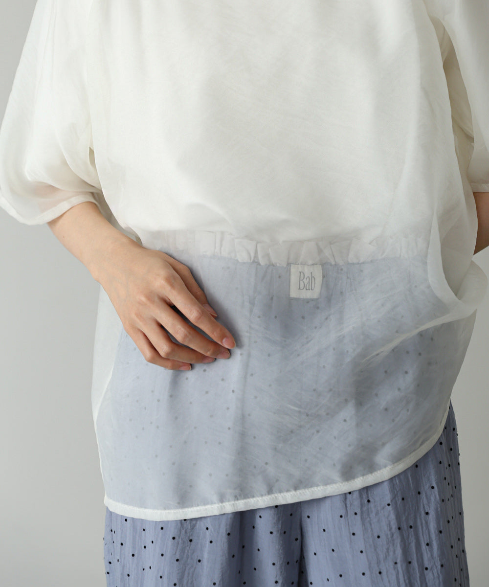 シアーレイヤードライクカットソー