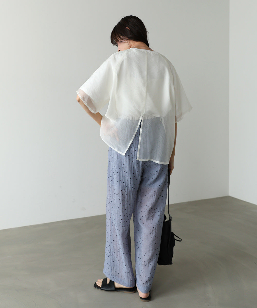 シアーレイヤードライクカットソー