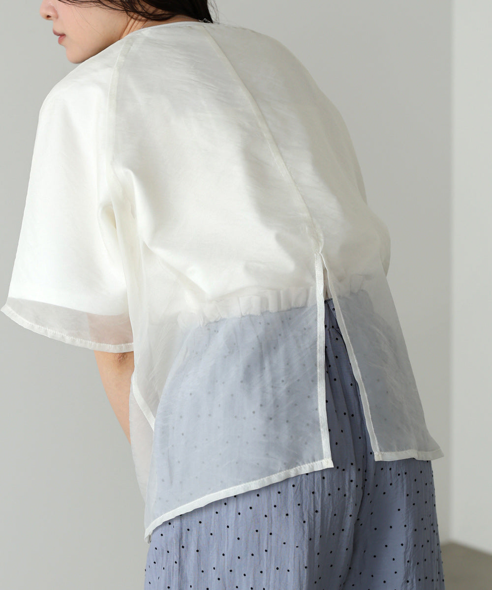 シアーレイヤードライクカットソー