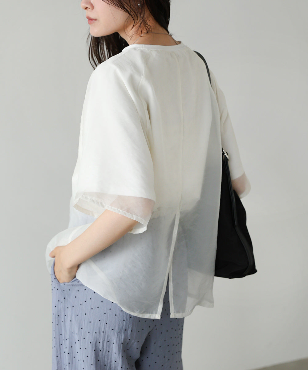 シアーレイヤードライクカットソー