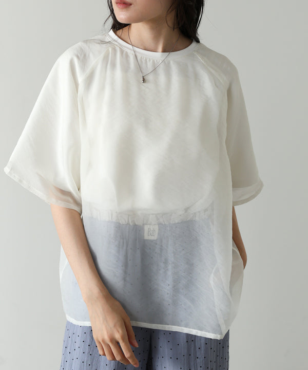 シアーレイヤードライクカットソー