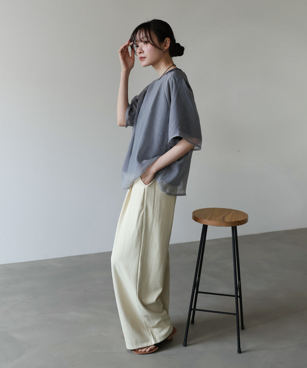 シアーレイヤードライクカットソー