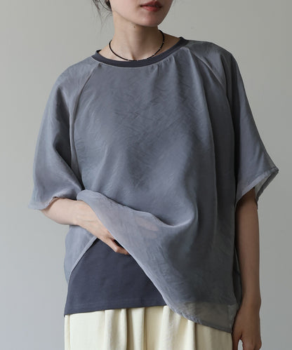 シアーレイヤードライクカットソー