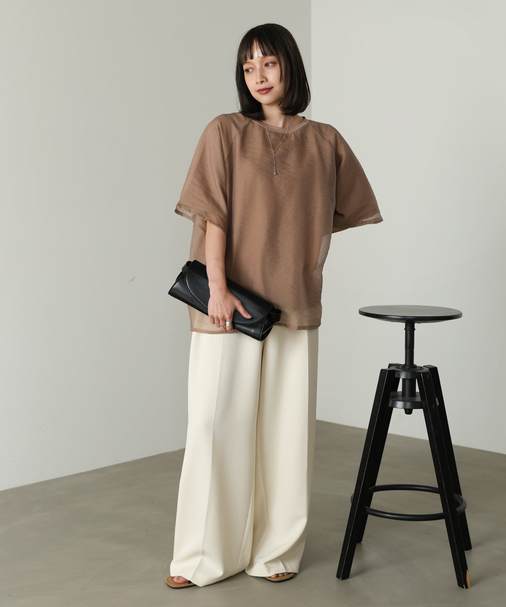 シアーレイヤードライクカットソー