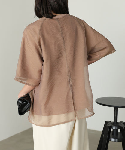 シアーレイヤードライクカットソー