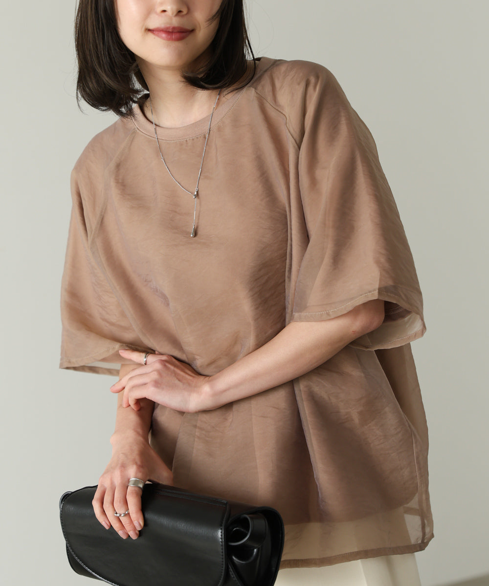 シアーレイヤードライクカットソー