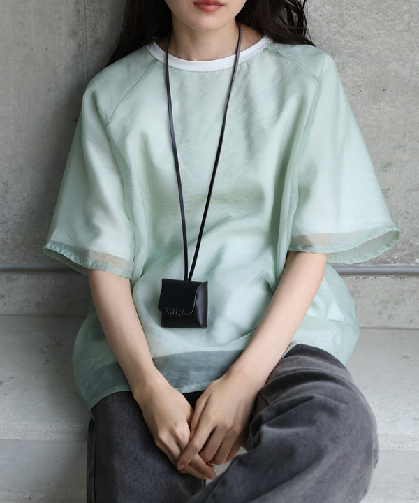 シアーレイヤードライクカットソー