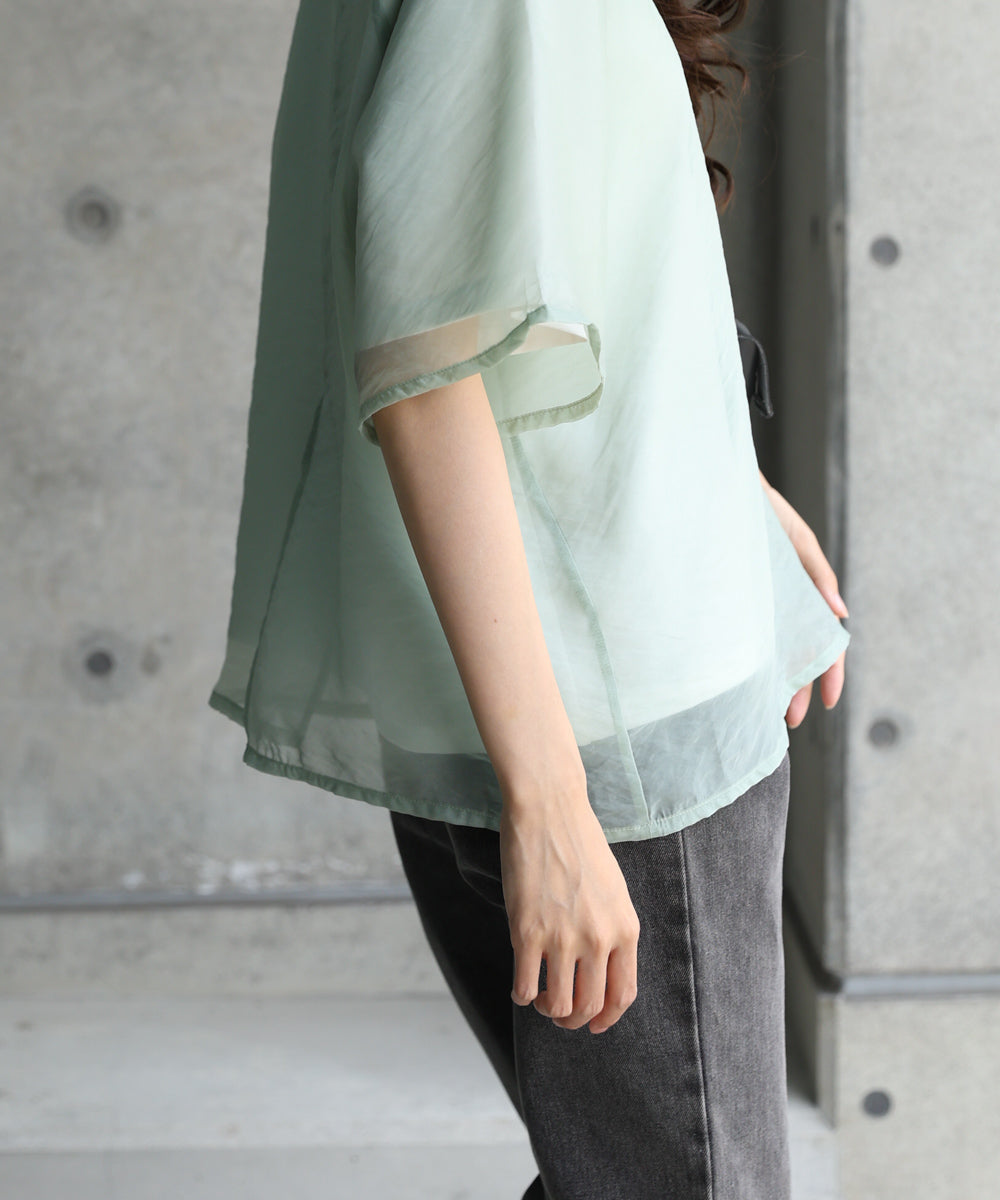 シアーレイヤードライクカットソー