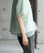 シアーレイヤードライクカットソー