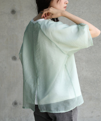 シアーレイヤードライクカットソー