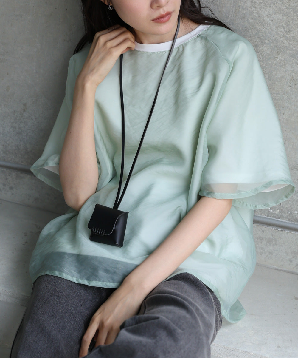 シアーレイヤードライクカットソー