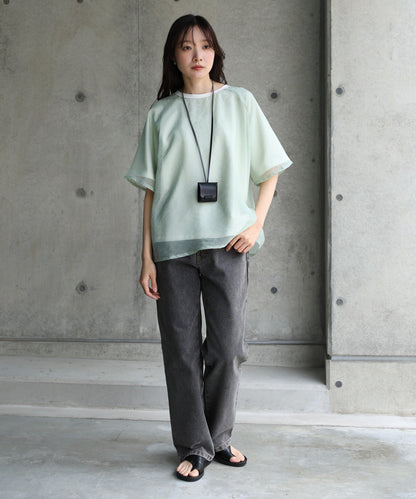 シアーレイヤードライクカットソー