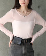 インナー付きシアーカットソー