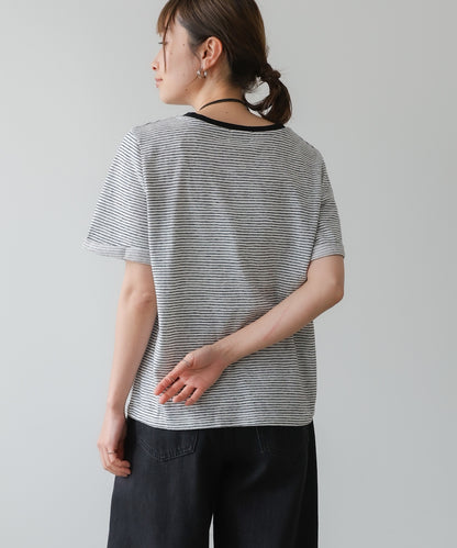 ピンボーダーＴシャツ