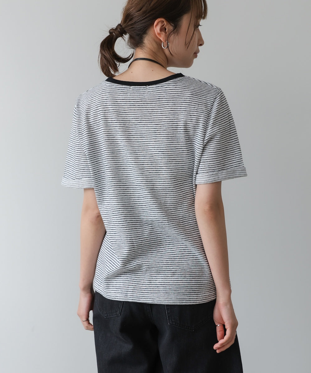 ピンボーダーＴシャツ